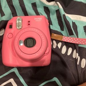 Instax mini camera hot pink used good condition still works films (not included)